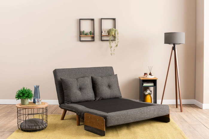 Atelier Del Sofa Cosmo Sofá-Cama de 2 Plazas - Gris oscuro